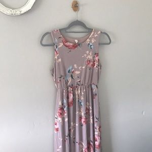 PinkBlush floral maxi dress